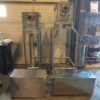 Lot of 4 stainless steel hoppers