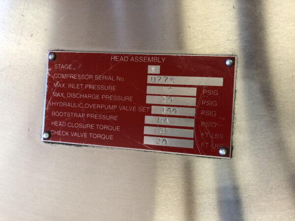 PPI model 4X275 helium compressor - Image 11