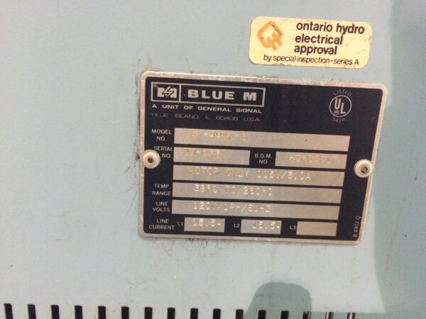 Four industriel Blue M model 0V-490A-3 – Image 9