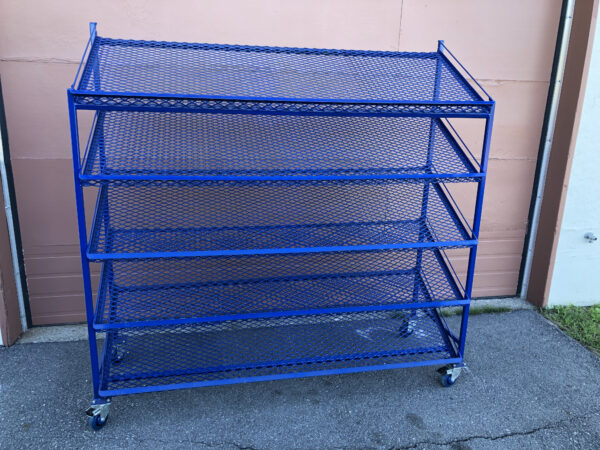 Rack/support grillagé, 5 tablettes = NEUF