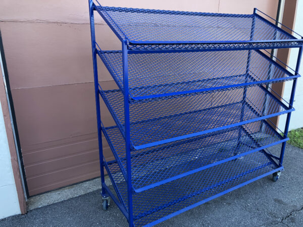 Rack/support grillagé, 5 tablettes = NEUF – Image 2