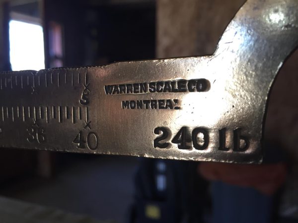 Bin & plate mercantile scale from the Warren Scale Company - Image 2