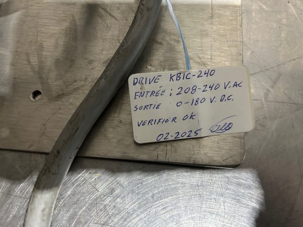 Moteur DC Baldor GP7421 avec variateur de vitesse – Image 7