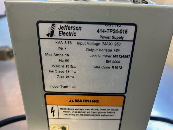 Transformateur Jefferson electric 3.75KVA model 414-TP24-015 – Image 4