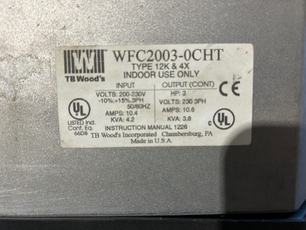 TB Wood’s model WFC2003-0CHT drive / speed control - Image 9