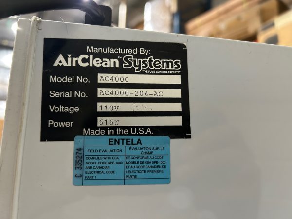 Airclean 4000 Workstation laboratory fume hood - Image 7