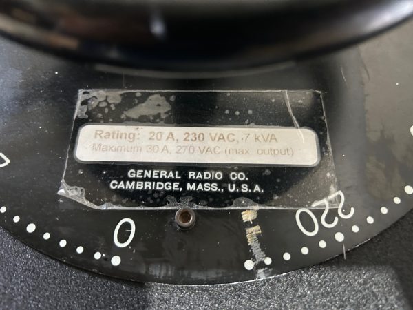 Super large General Radio co. model 50-B Variac, autotransformer - Image 6