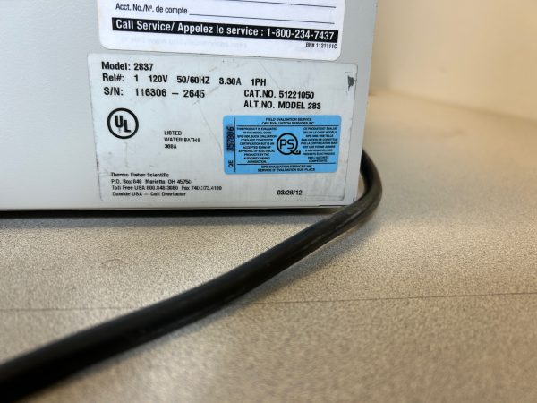 Bain chauffant Thermo Scientific model 2837 pour laboratoire – Image 7
