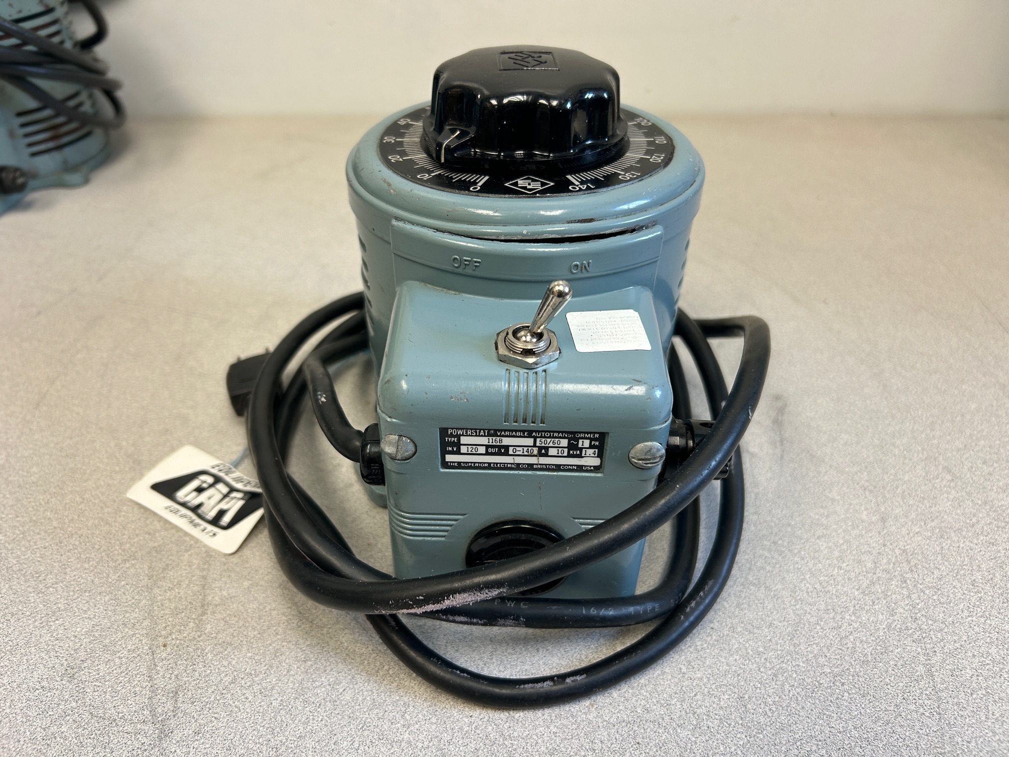 Powerstat model 116B Variac voltage regulator
