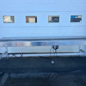 Stainless steel 10 feet long table conveyor