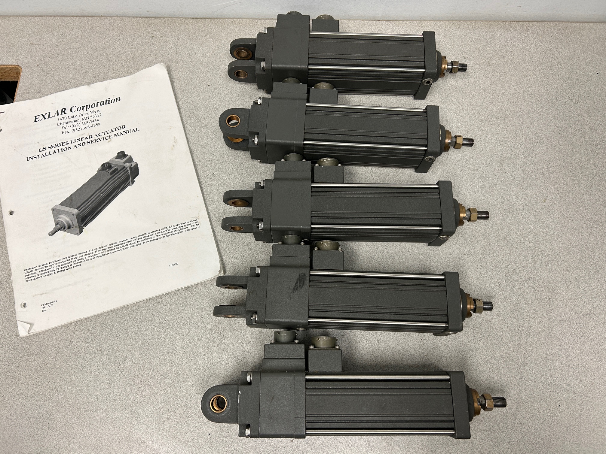 Cylindres actuateurs électrique Exlar Corporation model GS20-0302-0CM-PS1-M6 – Image 3