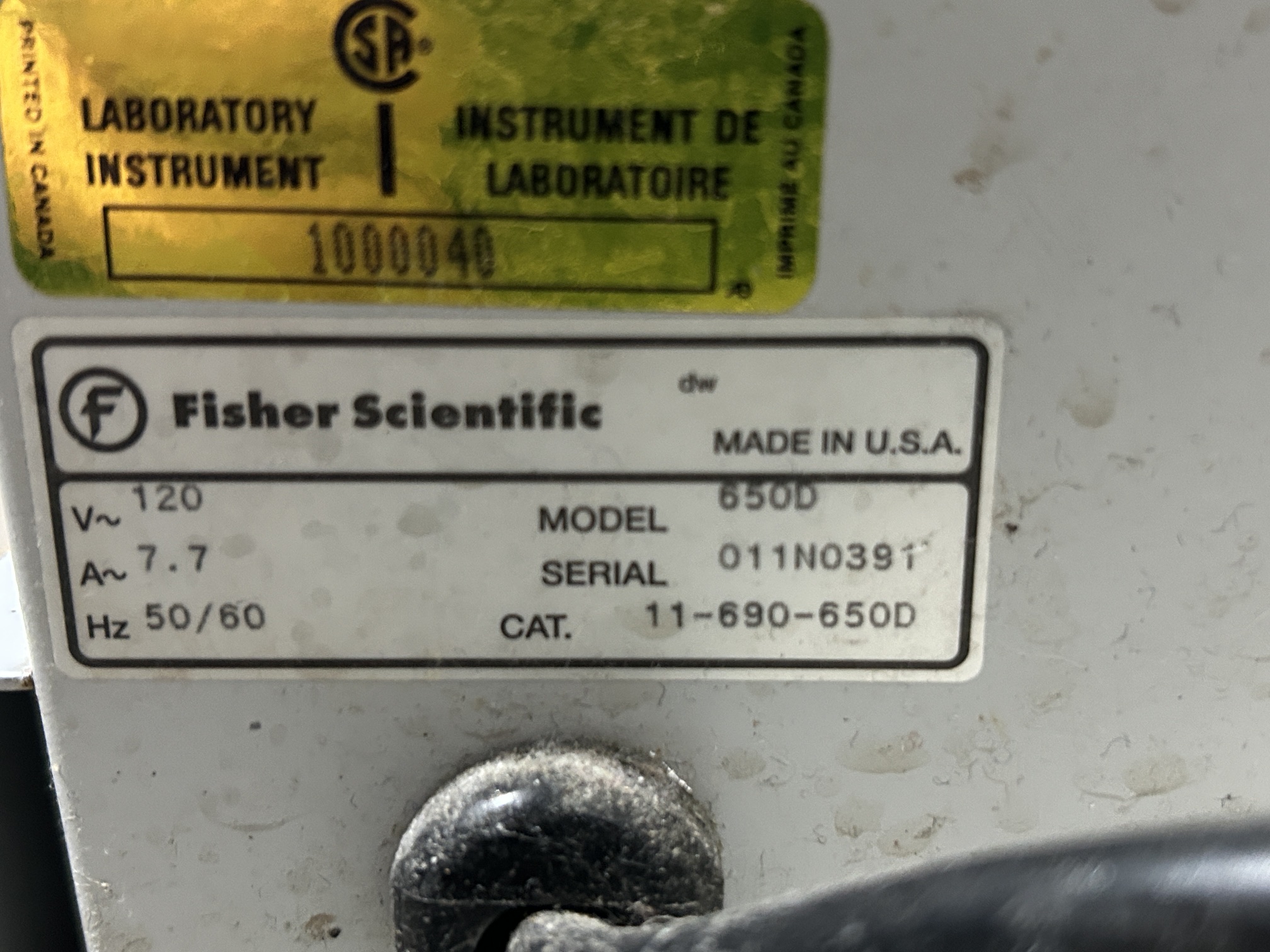 Incubateur de laboratoire Fisher Scientific model 650D – Image 9