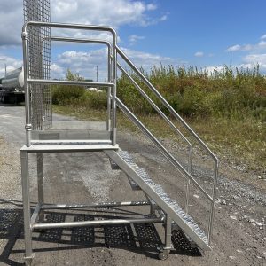 Stainless steel platform ladder