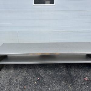 Stainless steel bench, 93'' long