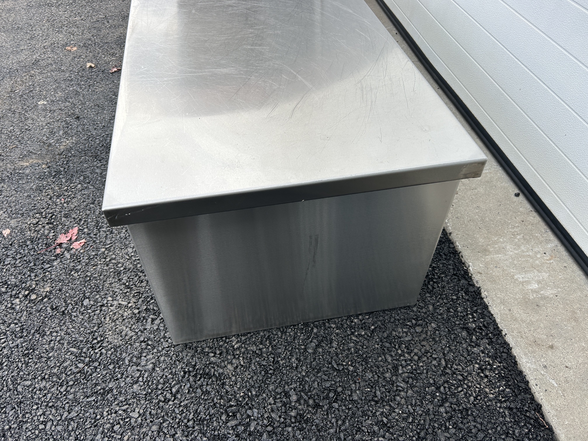 Stainless steel bench, 93'' long - Image 4