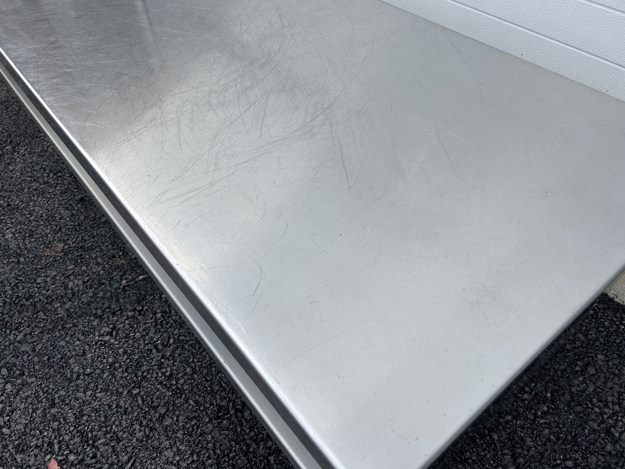 Stainless steel bench, 93'' long - Image 5